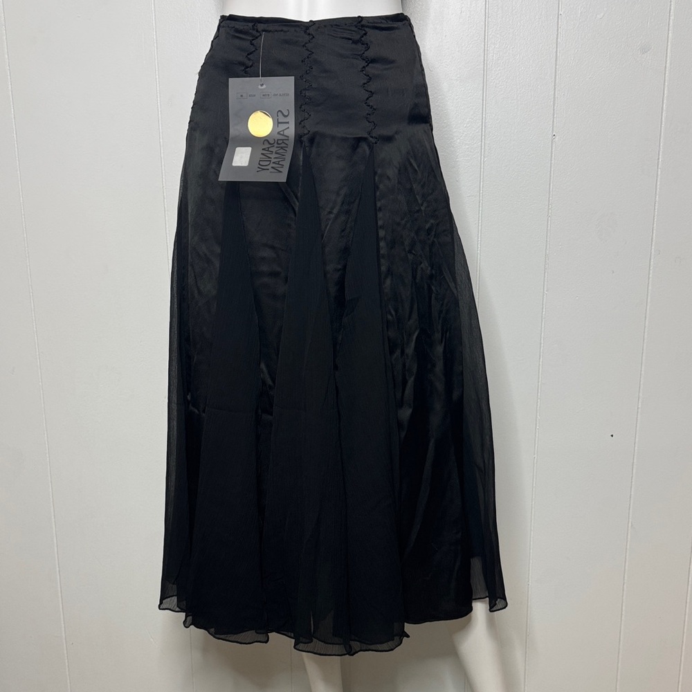 Sandy starkman textured midi skirt black new whimsy